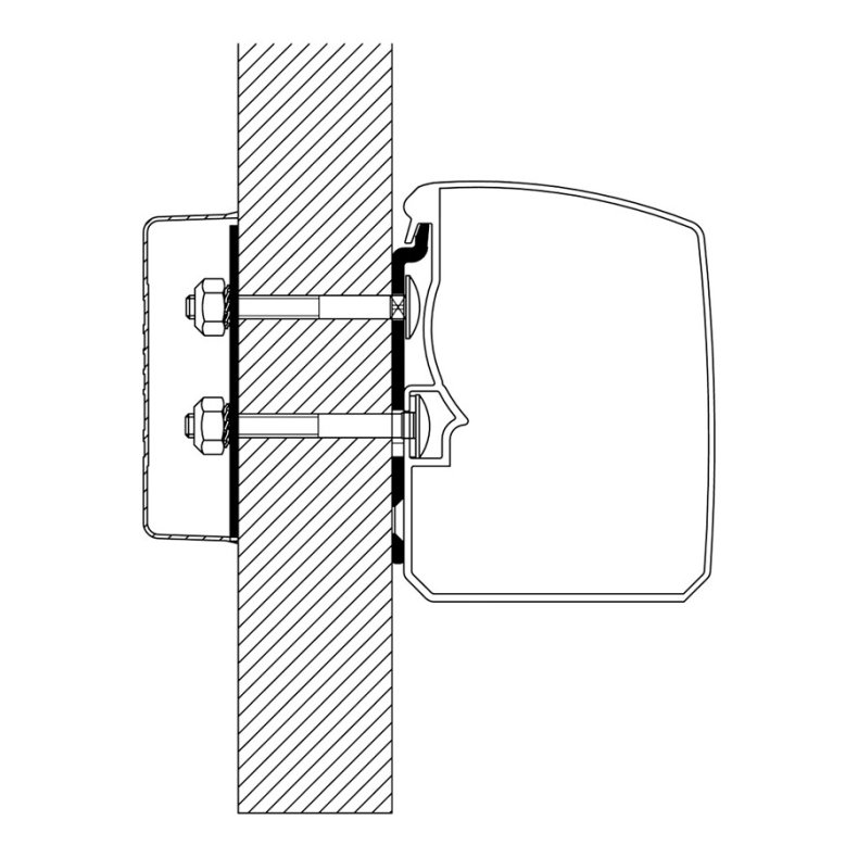 Beslag for v&aelig;gmontering Thule 3200