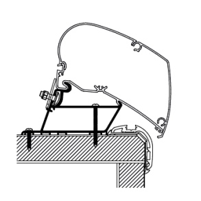 Adapter for tagmarkise Thule 450
