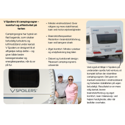 V-spoilers til campingvogn 50 stk.