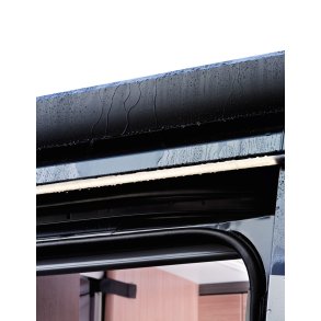 Lys og regnskinne til skydedør 12V