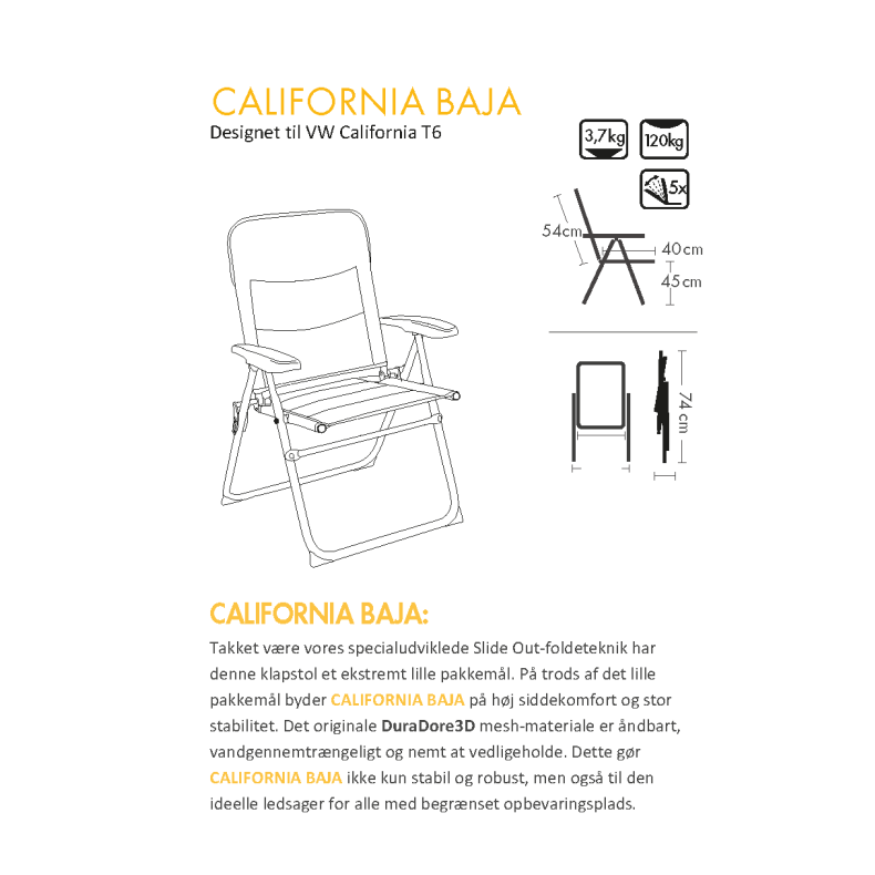 Positionsstol "Westfield California Baja"